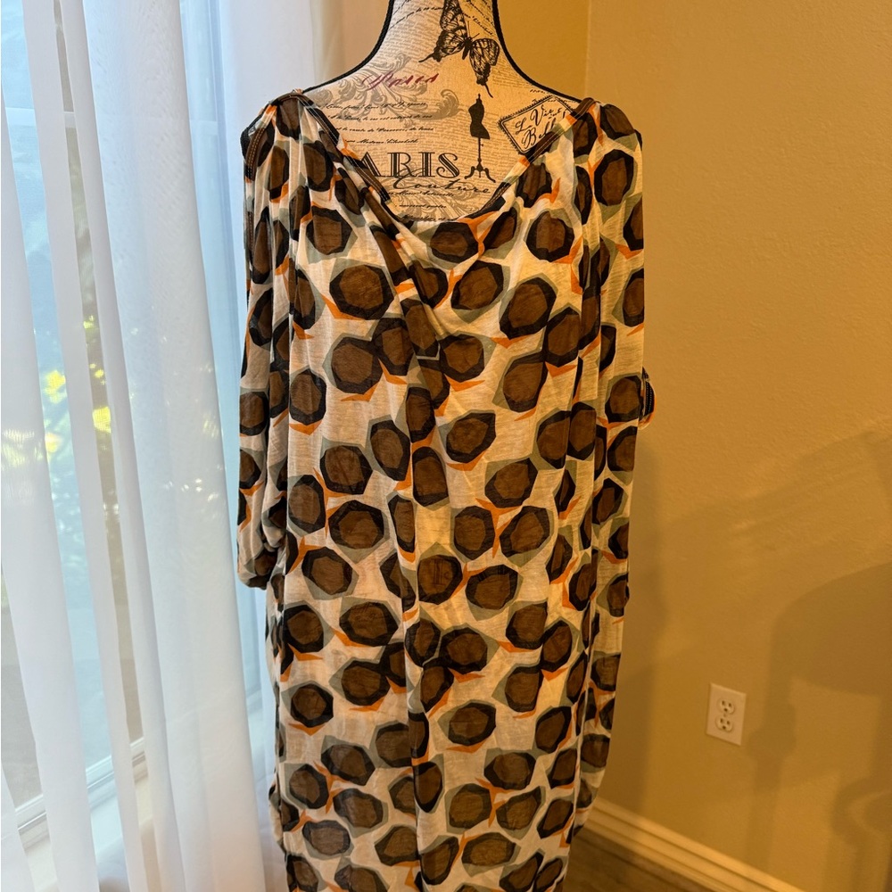 Stylish Brown and Black Women's Tunic